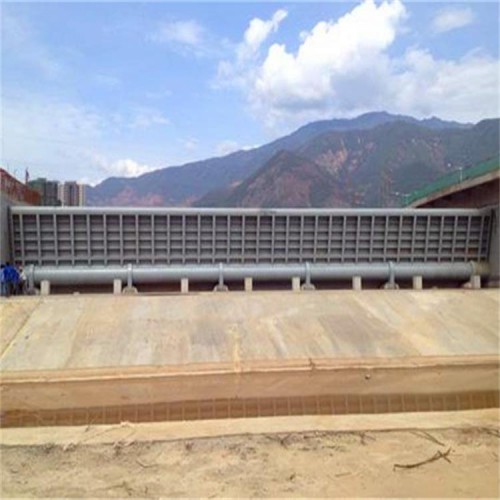 海鹰 液压底横轴钢坝 液压无闸墩钢坝 简洁钢制闸门 运行平稳