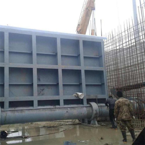 海鹰 液压无门槽式钢坝 液动底横轴钢坝 隐蔽式钢制闸门