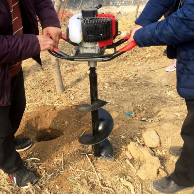 埋桩打窝机 小型种植挖坑机 单人操作钻树坑机