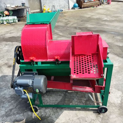 电动打谷机 稻谷打场脱粒机 移动式小型高粱脱粒机