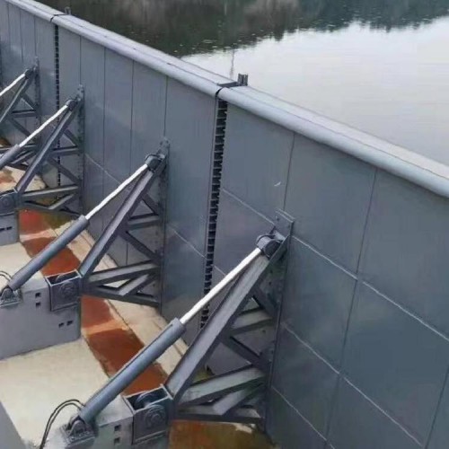 海鹰 三角臂式升降坝 液压合页坝 水景钢闸门 钢制闸门报价