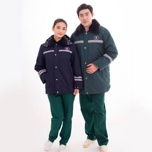 医用急救服 墨绿色急救服套装