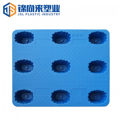塑料托盘 锦尚来长方形 四面进叉 九脚吹塑托盘 特价