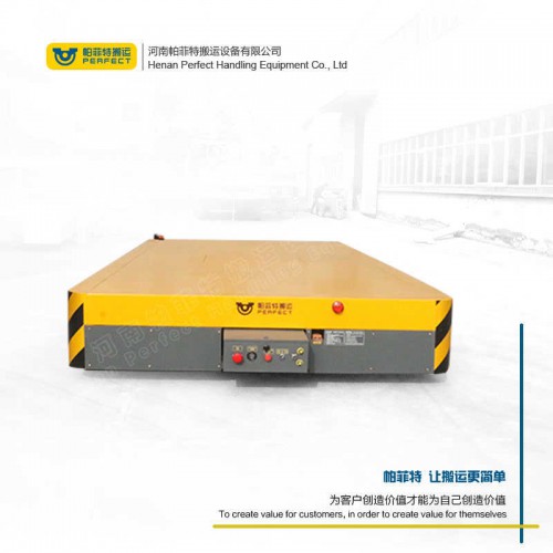 转运钢渣平板车无轨搬运升降工程专用车无轨电动平板车厂家定制