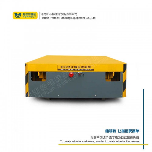 轻型轨道车厂家帕菲特轨道无轨转运平板车蓄电池杭州电动平车