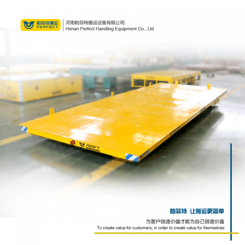 厂家直销帕菲特造纸业运输设备低压轨道平板导轨车非标定制