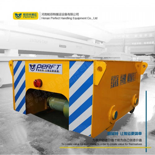 帕菲特厂家直销大型机械设备搬运平板车有轨控制电动车水泥管设备