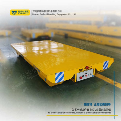帕菲特蓄电池电动平板搬运工业用舞台移动轨道浙江宁波轨道台车