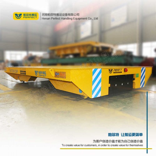 10吨轨道转向电动平车原地旋转电动平车有轨道 蓄电池轨道搬运