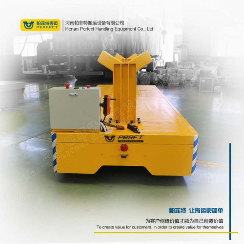 货物运输 平板动力轨道车 100吨承重无轨转运车 行车过跨运输