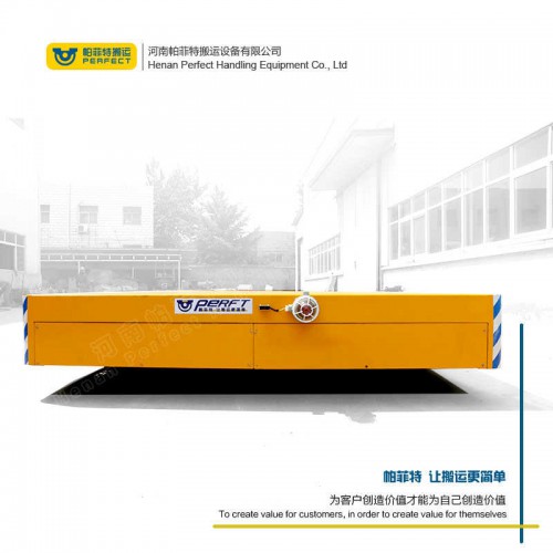 遥控器控制 蓄电池电动平车 65吨载重卷材平车 行车过跨运输