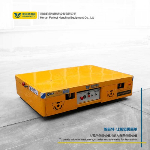 遥控器控制 自动化轨道平车 75吨载重液压转向无轨车 车间转运设备