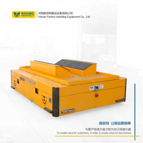 遥控器控制 轨道电动平车 65吨载重卷材平车 行车过跨运输