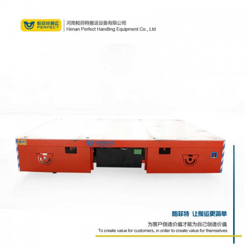 货物运输 蓄电池电动平车 75吨载重液压转向无轨车 车间转运设备