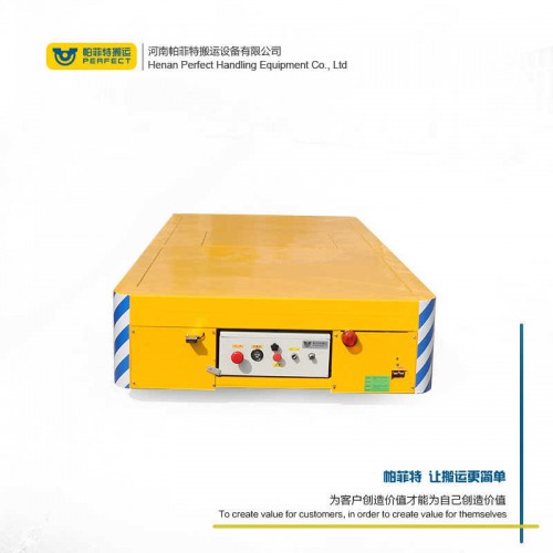 遥控器控制 平板动力轨道车 100吨承重无轨转运车 行车过跨运输