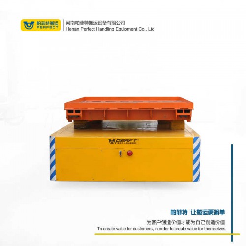 拉运平把车 蓄电池电动平车 65吨载重卷材平车 行车过跨运输