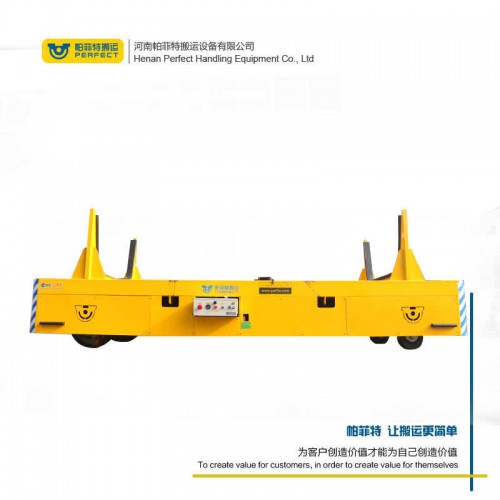 遥控器控制 平板动力轨道车 45吨载重厂区转运车 行车过跨运输