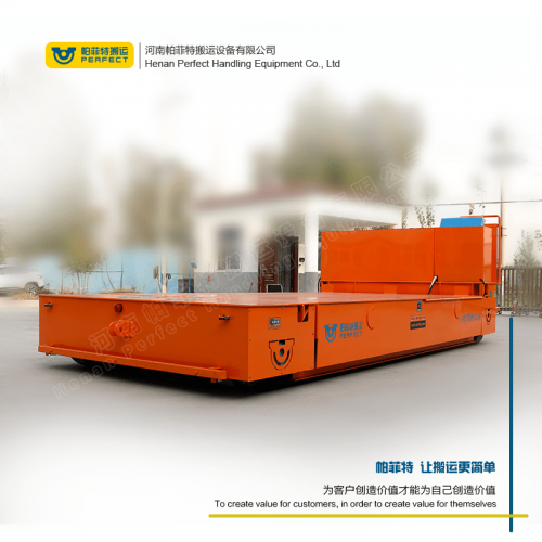 拉运平把车 轨道搬运车 40吨重型流水线电动平车 行车过跨运输