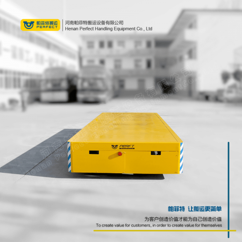 厂家 平板动力轨道车 40吨重型流水线电动平车 行车过跨运输