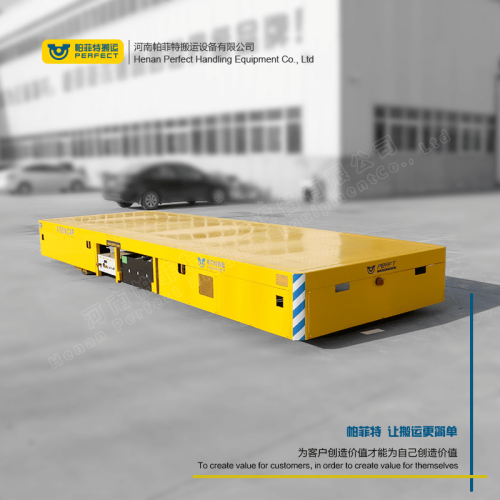 拉运平把车 蓄电池电动平车 45吨载重厂区转运车 车间转运设备