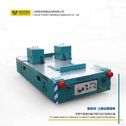 遥控器控制 自动化轨道平车 70吨承重新能源电动平车 行车过跨运输