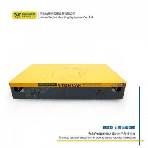 拉运平把车 钢卷过跨车 65吨载重卷材平车 车间转运设备