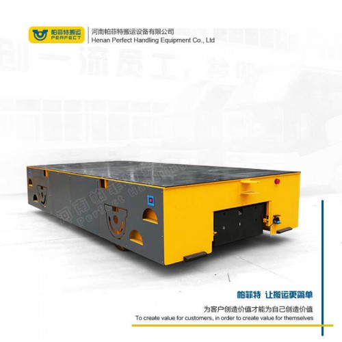 遥控器控制 自动化轨道平车 75吨载重液压转向无轨车 行车过跨运输