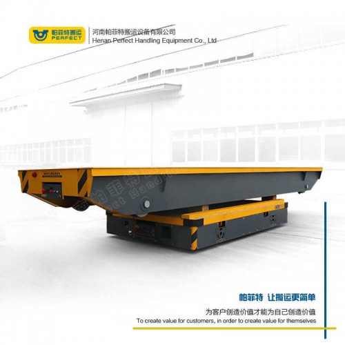 遥控器控制 无轨模具车 40吨重型流水线电动平车 行车过跨运输