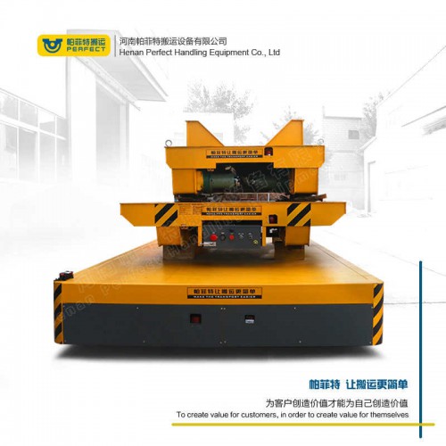 拉运平把车 横移电动平车 65吨载重卷材平车 行车过跨运输