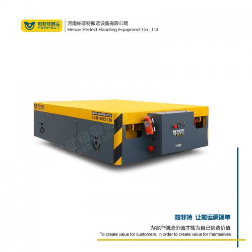 遥控器控制 自动化轨道平车 150吨轨道式电瓶车 车间转运设备