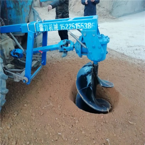 拖拉机挖树坑机 大型植树打坑设备