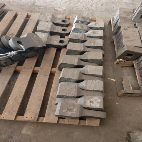 耐磨破碎机铬合金双金属热复合锤头 鹅卵石碎石机甩锤制砂机