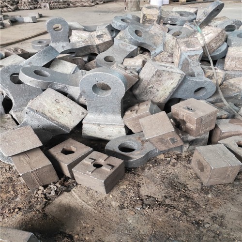 合金锰钢锤头双液压复合锤头环锤式破碎机耐磨甩锤镶嵌高铬锤头