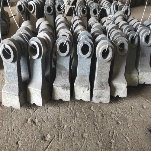 锤头破碎机双液压复合环锤式合金耐磨锤头高锰钢甩锤高铬锤头