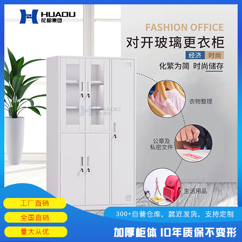 对开玻璃更衣柜