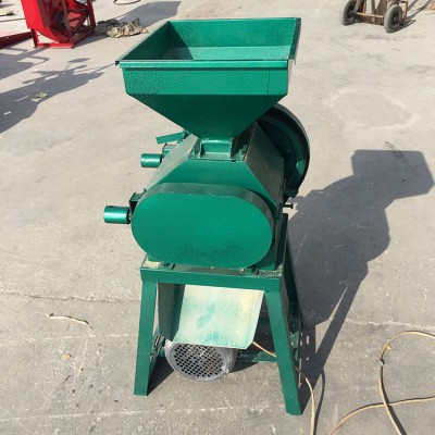 玉米破碎机 粮食颗粒破碎机 20型豆子挤扁机