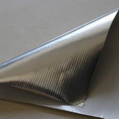 不干胶铝箔布 阻燃铝箔复合纤维布 耐高温铝箔纤维布