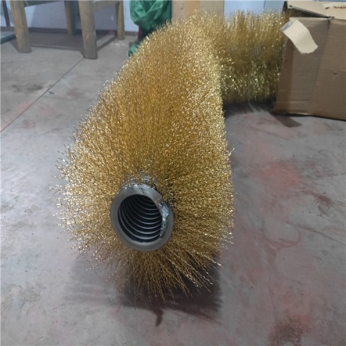 湖南洪江供应砖机配件滚筒筛钢丝刷耐磨滚动筛防堵钢丝刷耐磨