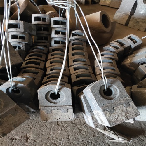 锤式破石机锤头破碎机高铬合金锤头煤矸石粉碎机高锰钢锤头甩锤