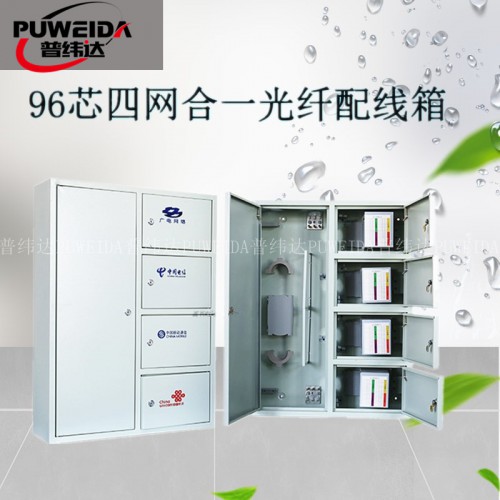 96芯四网合一光纤分纤箱图文并茂