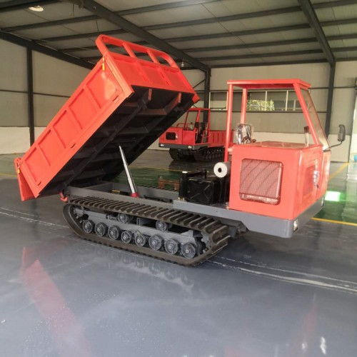 邵阳小型四缸履带农用翻斗车 拉化肥链轨运输车