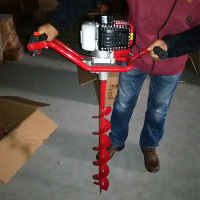 园林打眼机 单人手提汽油打洞机 果树种植打窝机