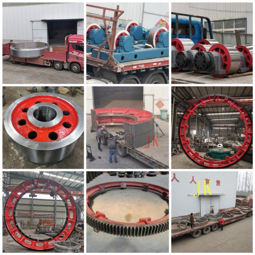 哈弗式铸钢弹簧板连接烘干机大齿轮