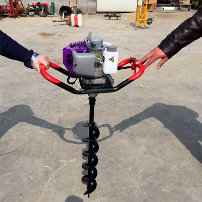 大功率挖坑机 栽电线杆打窝机 汽油式钻眼打窝机