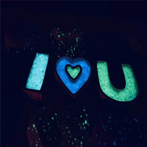 夜光石地坪 透水夜光石路面 混凝土夜光石路面