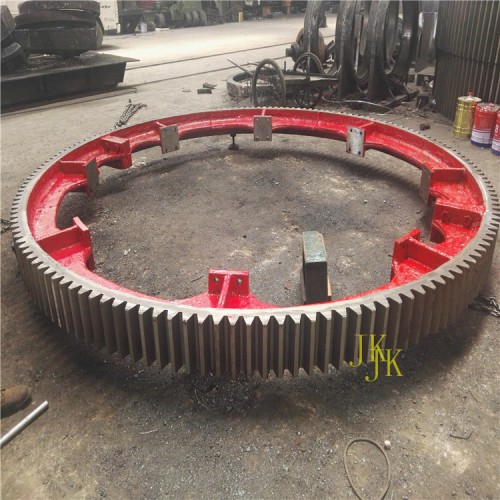 定制铸钢35crmo可拆卸M22Z136滚筒造粒机大齿轮