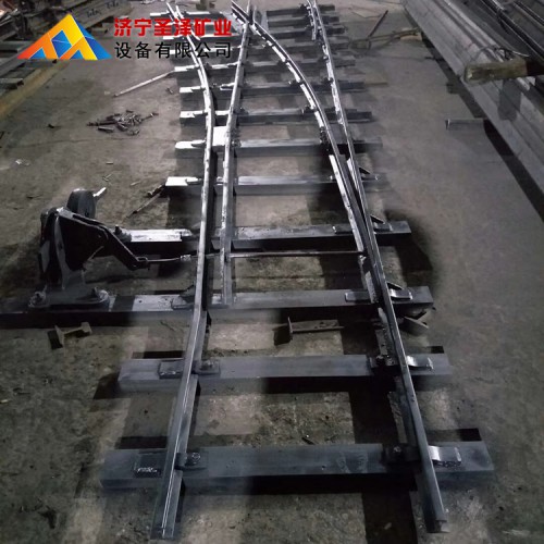 供应煤矿用单开道岔 左开右开道岔