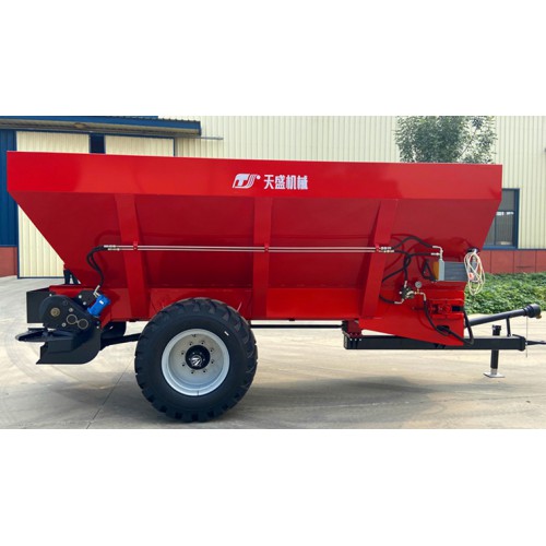 甘肃小型拖拉机后置厩肥撒粪机-8立方双盘扬肥机供应
