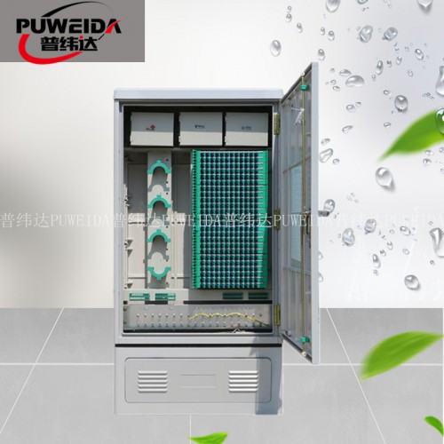 288芯三网融合光缆交接箱满配效果图