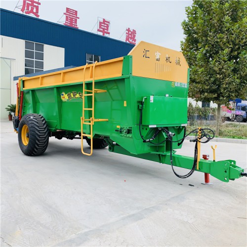 双竖螺旋破碎式撒粪车